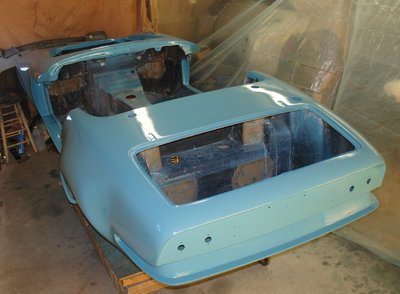 second coat of medici blue on the shell 2.JPG and 